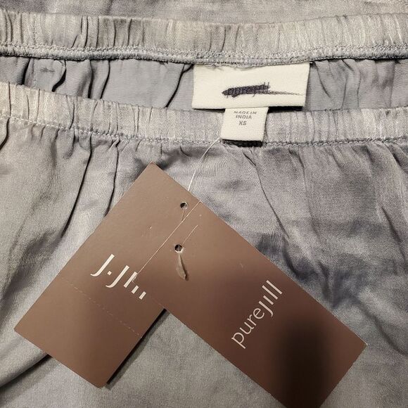 J. Jill Gray Black Tie Dye Skirt Elastic Waist Size XS - Picture 8 of 8